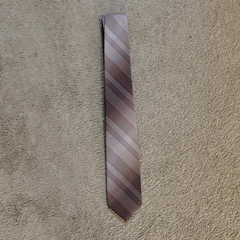 Wembley Striped Taupe and Pink Men's Tie